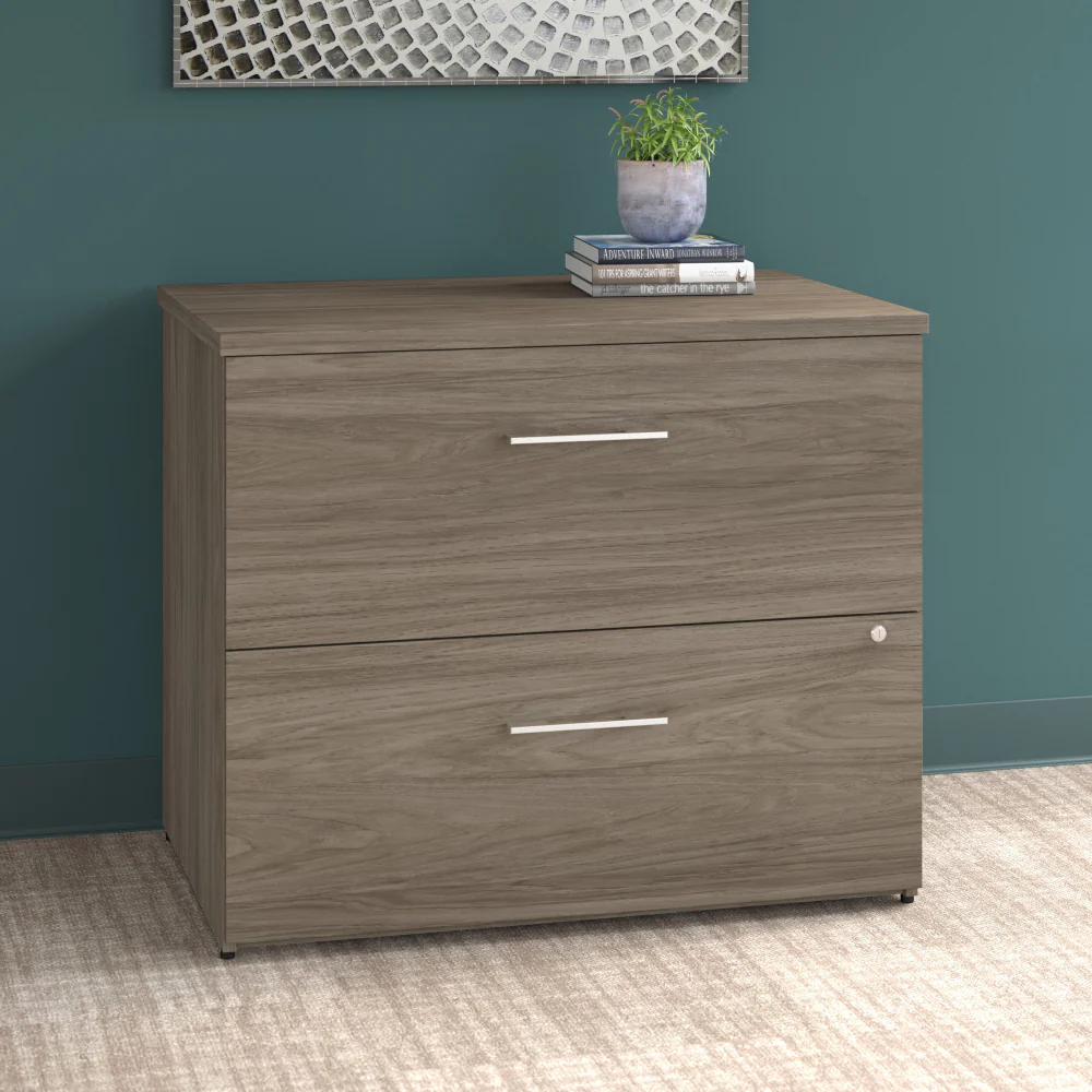 Office 500 36W 2 Drawer Lateral File Cabinet - Assembled - Image 8