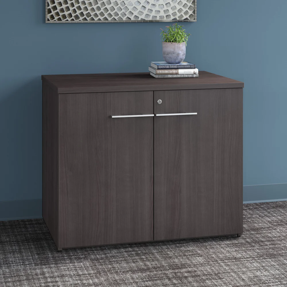 Office 500 36W Storage Cabinet with Doors - Assembled - Image 10