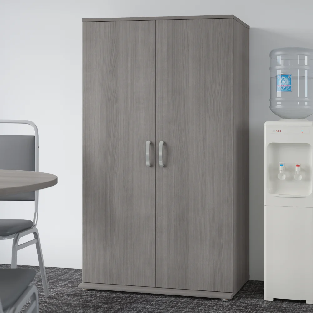 Universal Tall Storage Cabinet with Doors and Shelves - Image 9