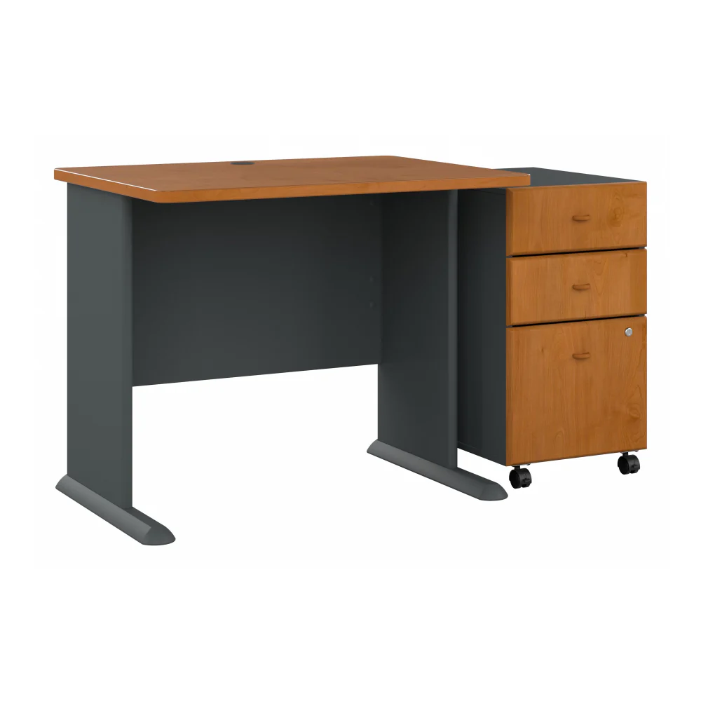 Series A 36W Desk with Mobile File Cabinet - Image 7