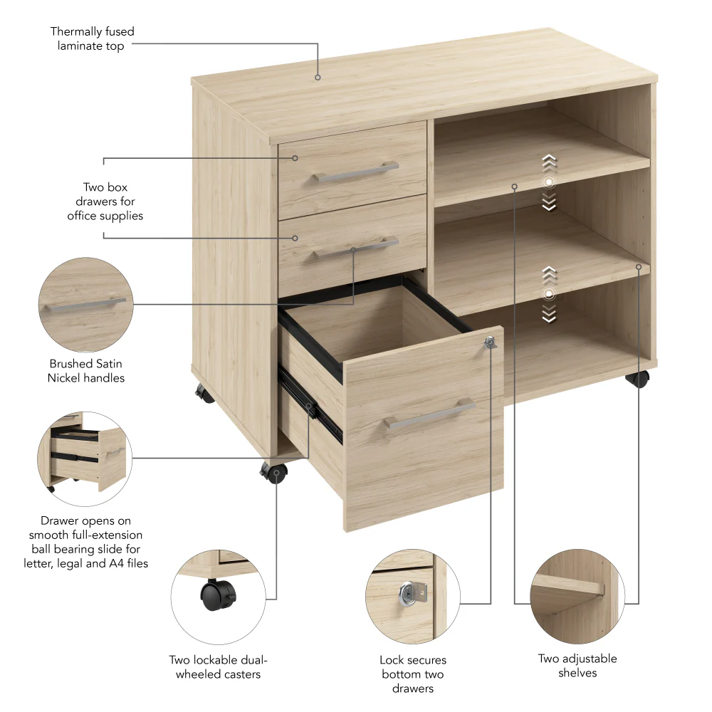 Hustle Office Storage Cabinet with Wheels - Image 24