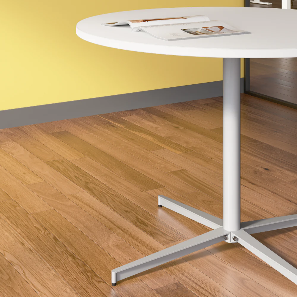 42-inch Round Conference Table with Metal Base - Image 40