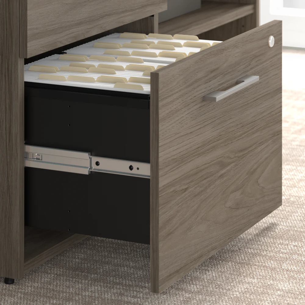 Office 500 Low Storage Cabinet with Drawers and Shelves - Image 5
