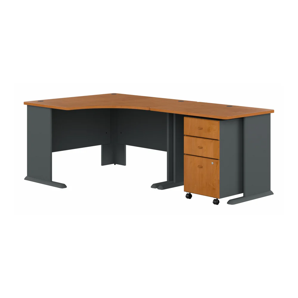 Series A 48W Corner Desk with 36W Return and Mobile File Cabinet - Image 13