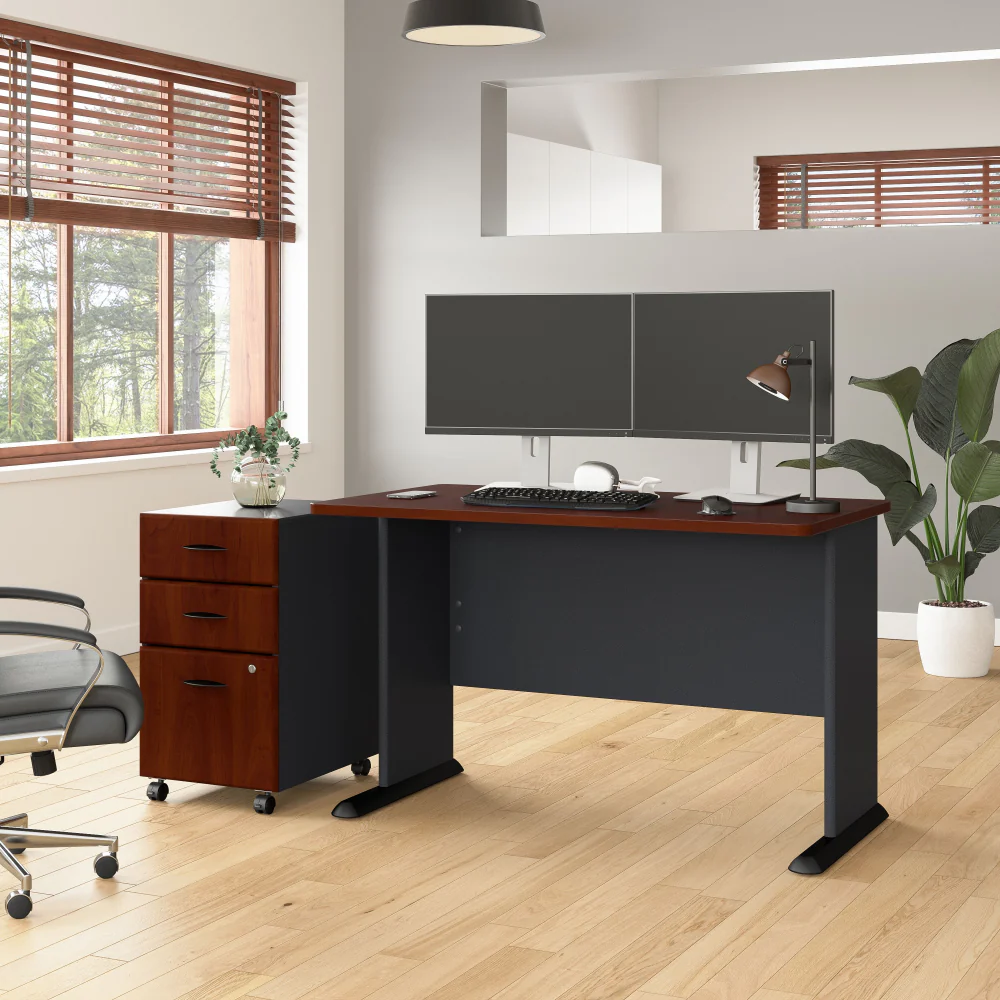 Series A 48W Desk with Mobile File Cabinet - Image 8