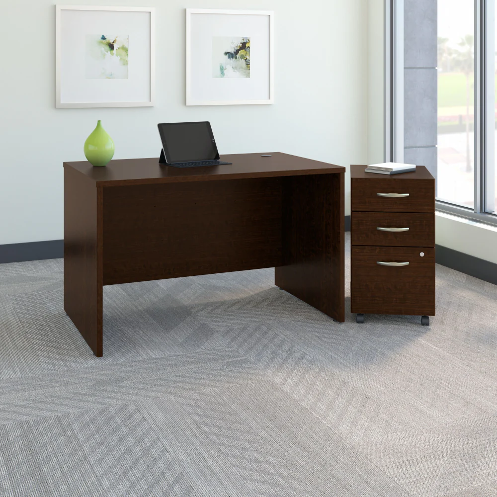 Series C 48W x 30D Office Desk with Mobile File Cabinet - Image 7