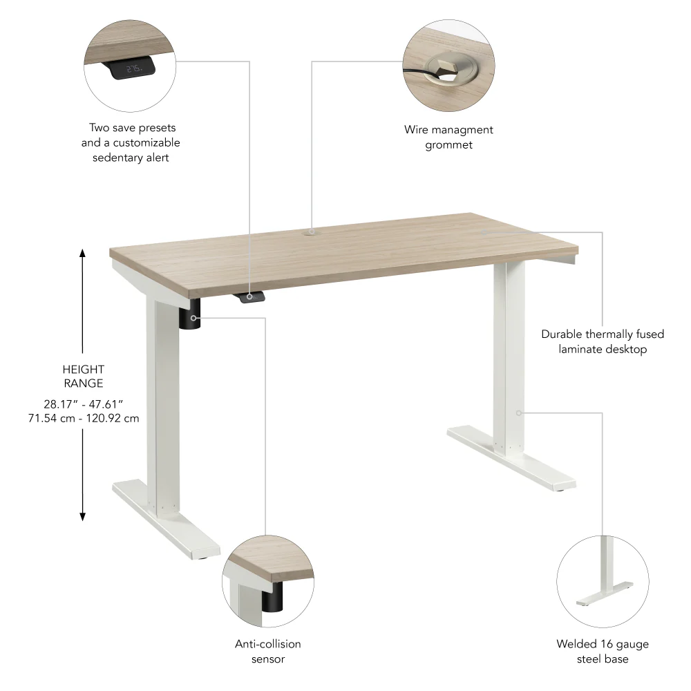 Move 40 Series 48W x 24D Electric Height Adjustable Standing Desk - Image 30
