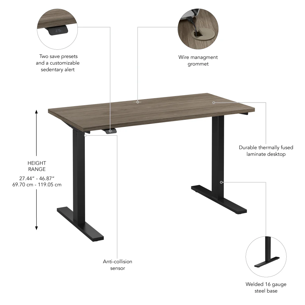 48W x 24D Height Adjustable Standing Desk - Image 6