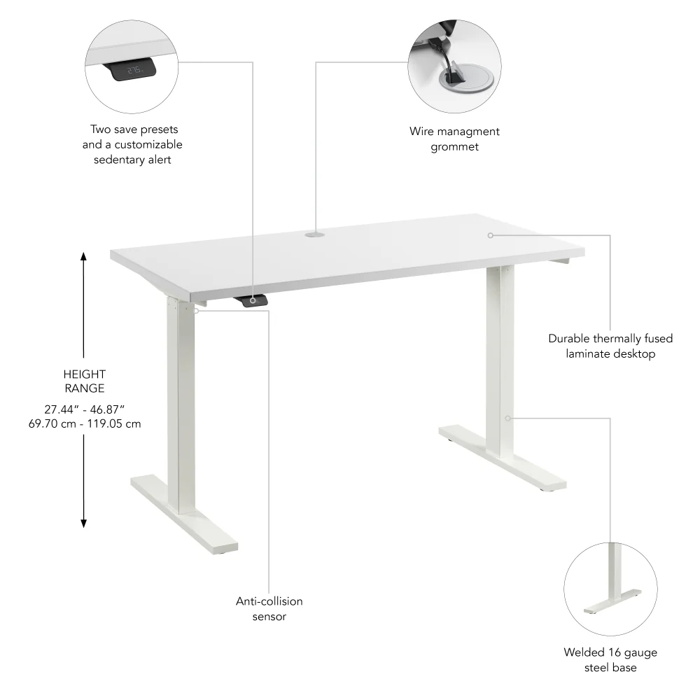 Move 60 Series 48W x 24D Electric Height Adjustable Standing Desk - Image 24
