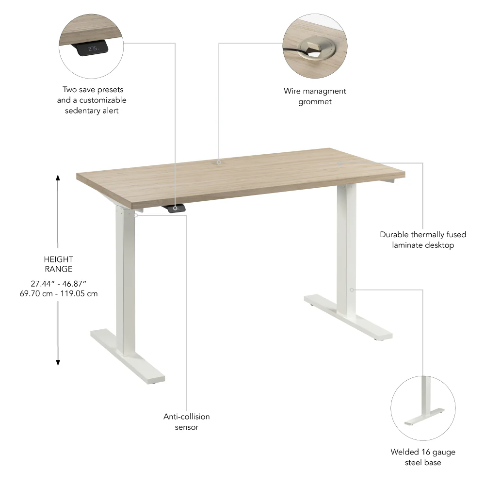 Move 60 Series 48W x 24D Electric Height Adjustable Standing Desk - Image 36