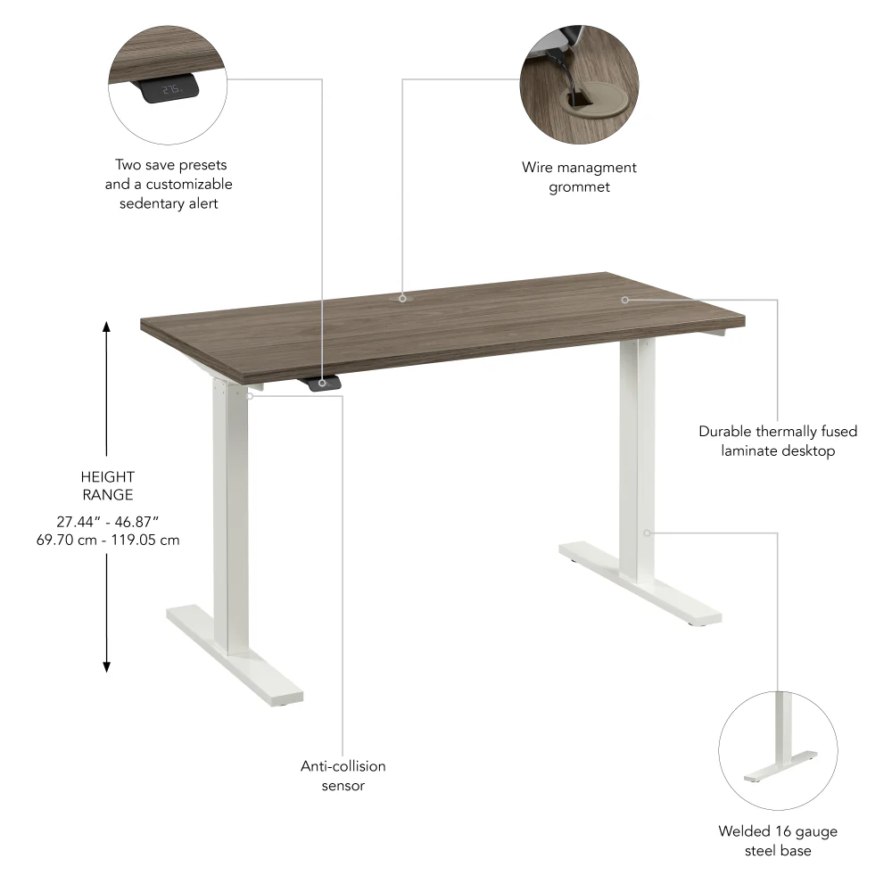 Move 60 Series 48W x 24D Electric Height Adjustable Standing Desk - Image 42
