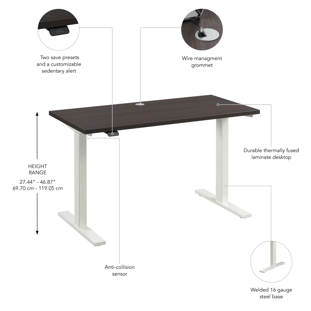 Move 60 Series 48W x 24D Electric Height Adjustable Standing Desk - Image 6