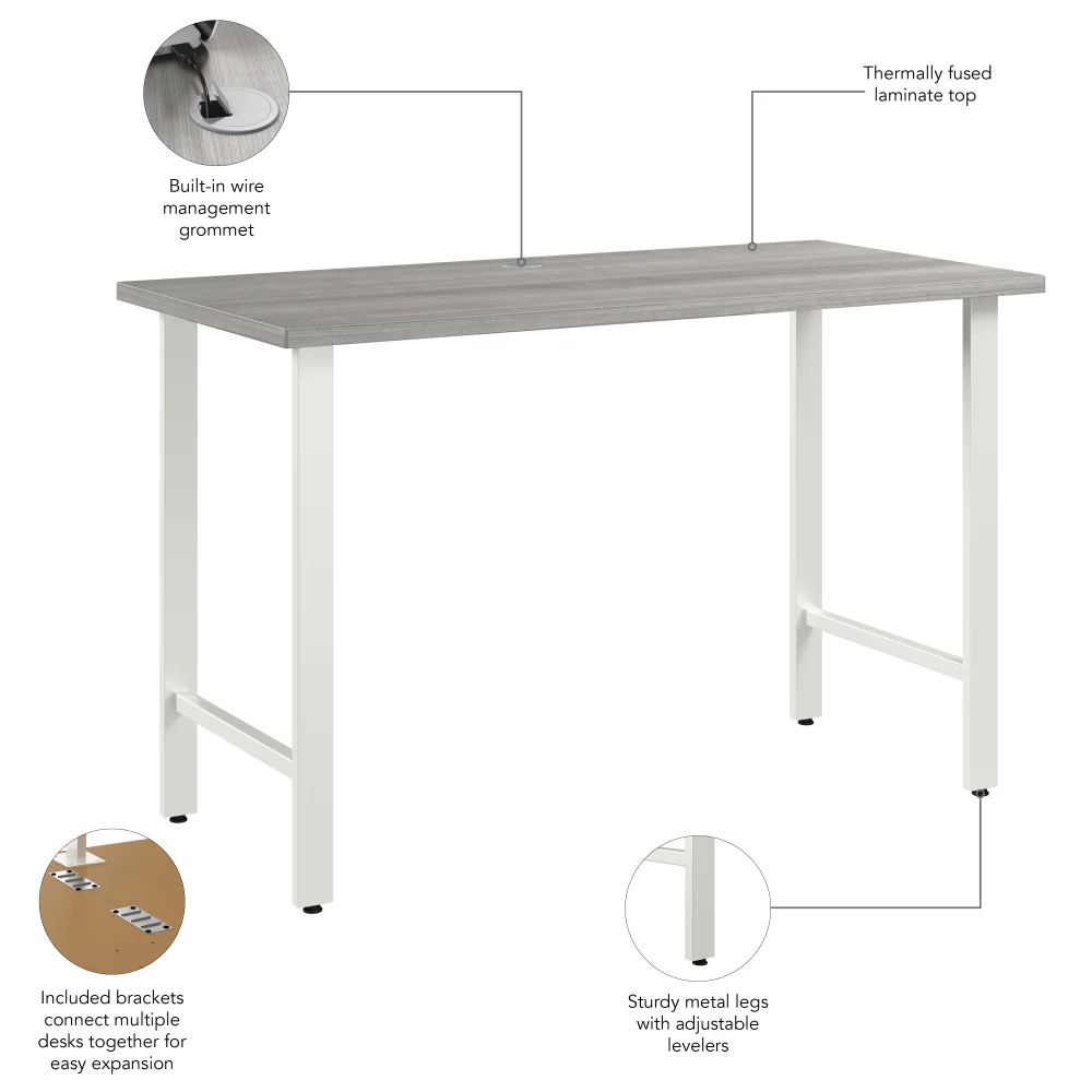 Hustle 48W x 24D Computer Desk with Metal Legs - Image 16