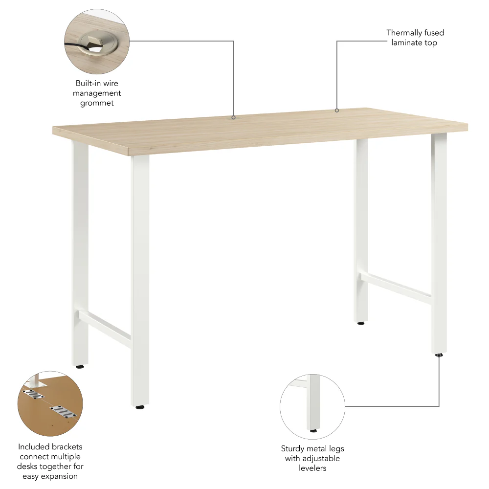 Hustle 48W x 24D Computer Desk with Metal Legs - Image 24