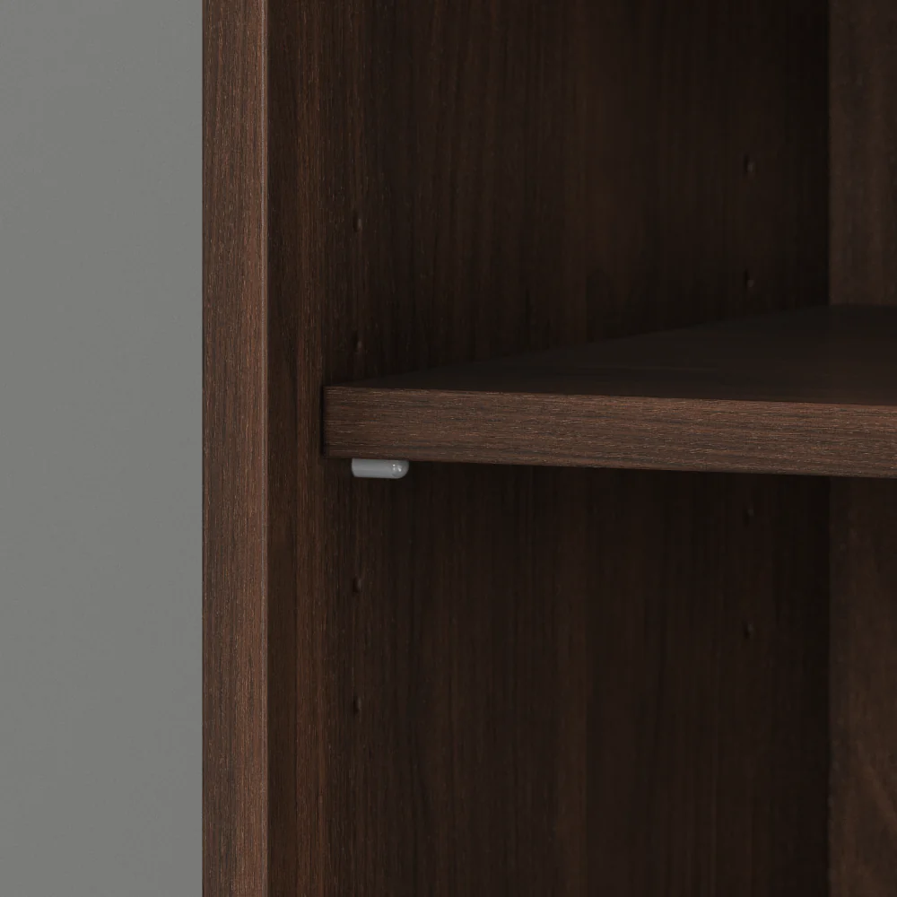 Hybrid Tall 5 Shelf Bookcase with Doors - Image 5