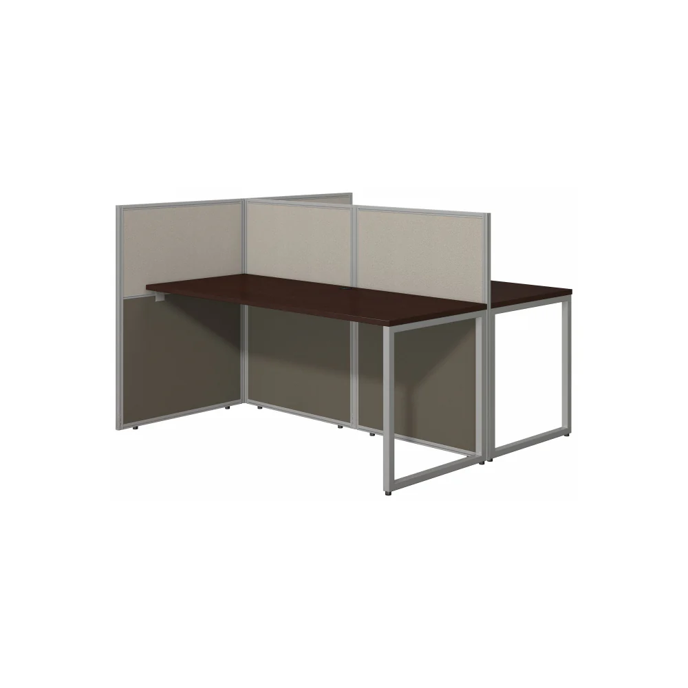 Easy Office 60W 2 Person Cubicle Desk Workstation with 45H Panels - Image 12