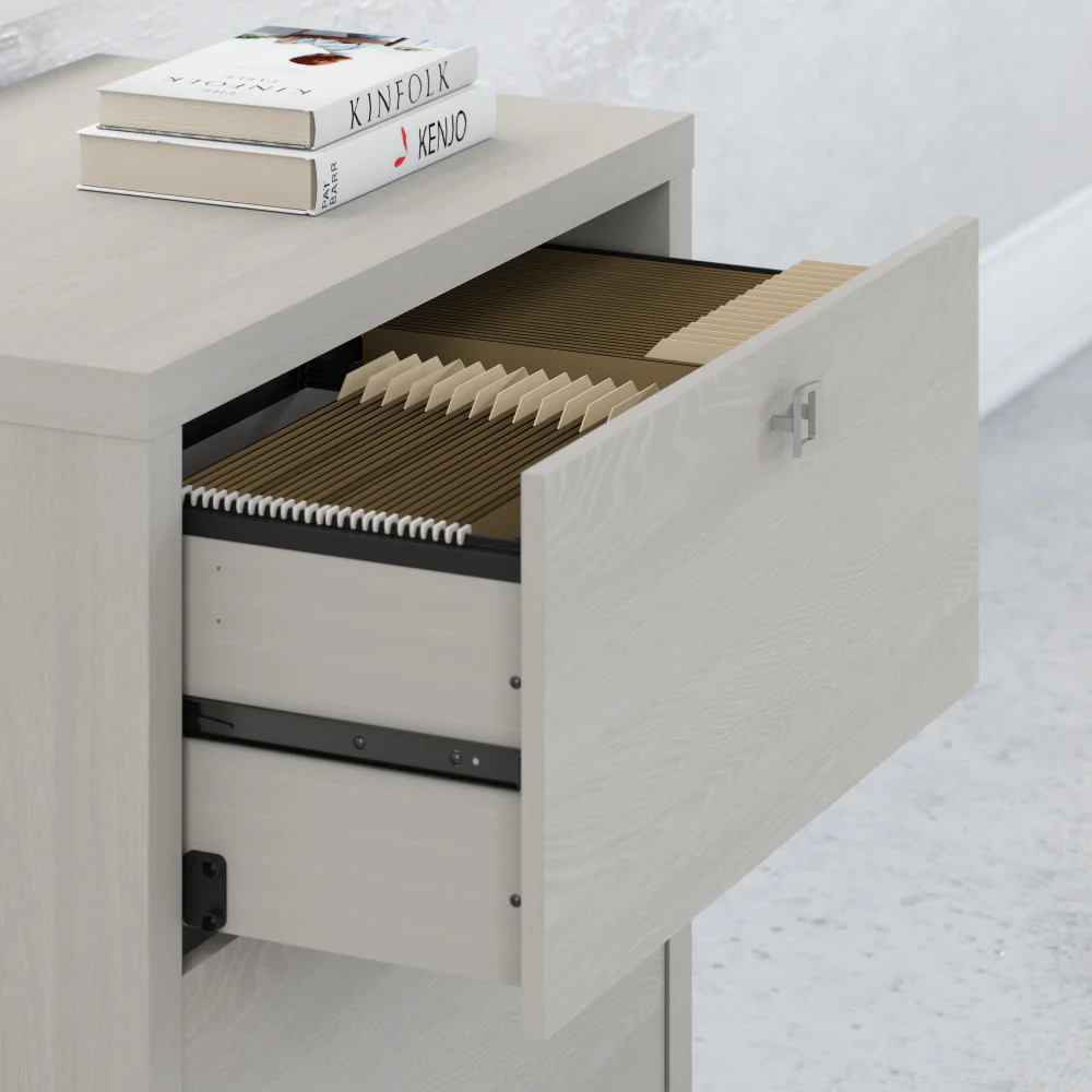 Echo Bow Front Desk and Credenza with Mobile File Cabinet - Image 31