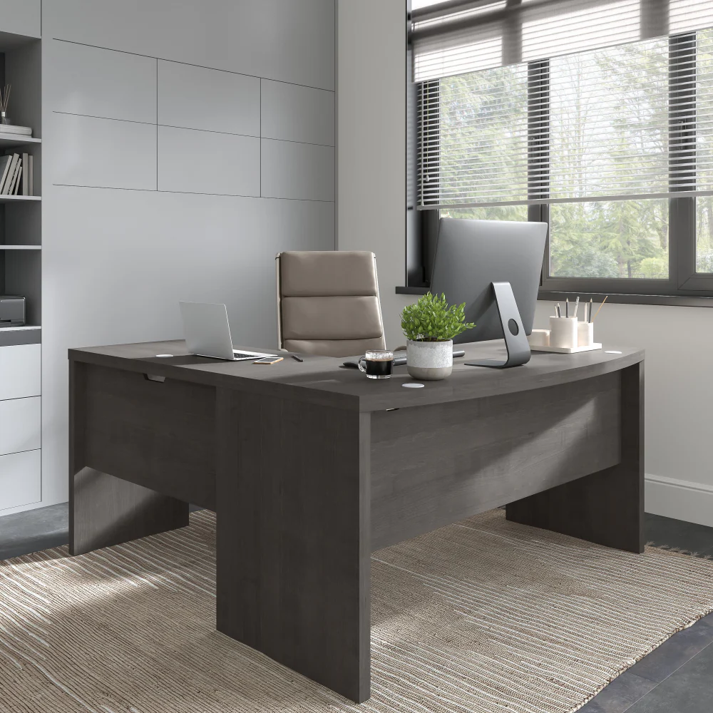 Echo L Shaped Bow Front Desk - Image 13