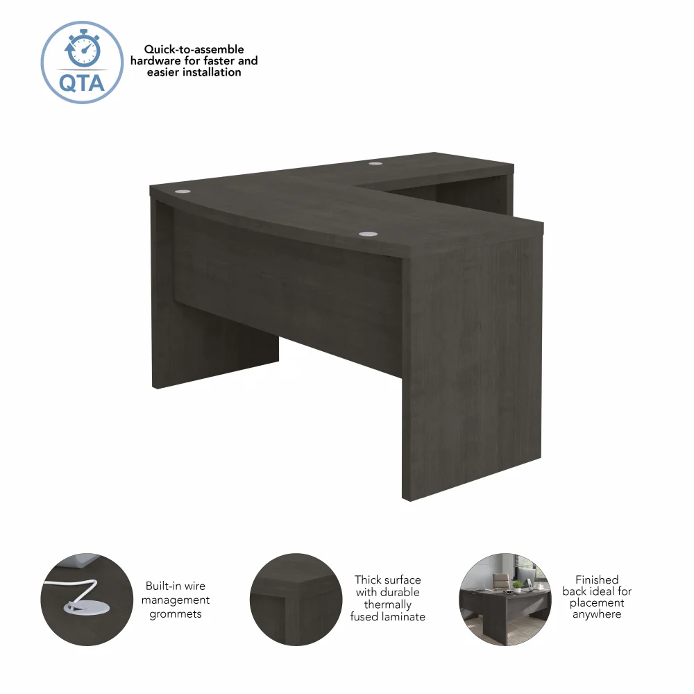 Echo L Shaped Bow Front Desk - Image 17