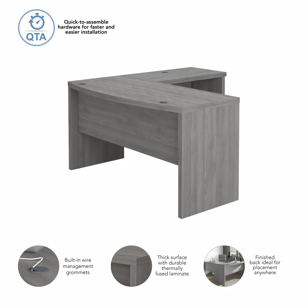 Echo L Shaped Bow Front Desk - Image 23