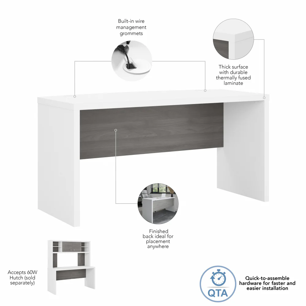 Echo 60W Credenza Desk - Image 25
