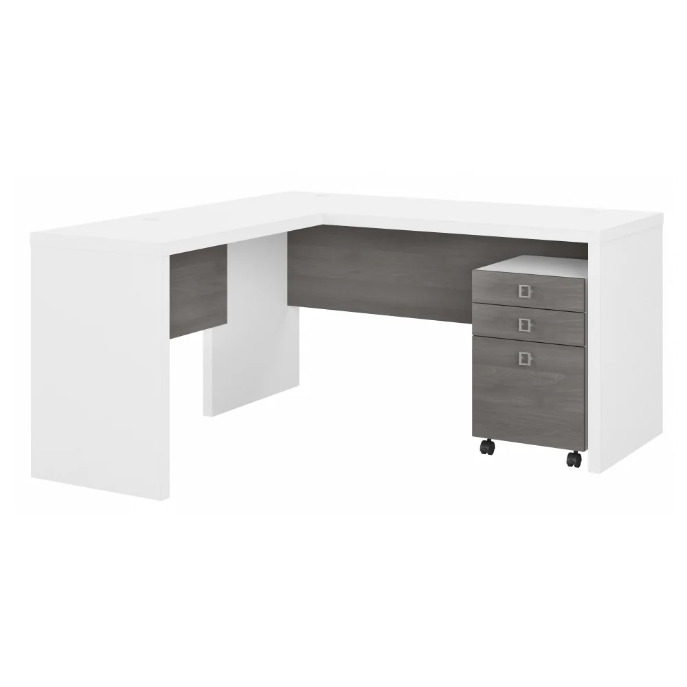 Echo L Shaped Desk with Mobile File Cabinet - Image 7