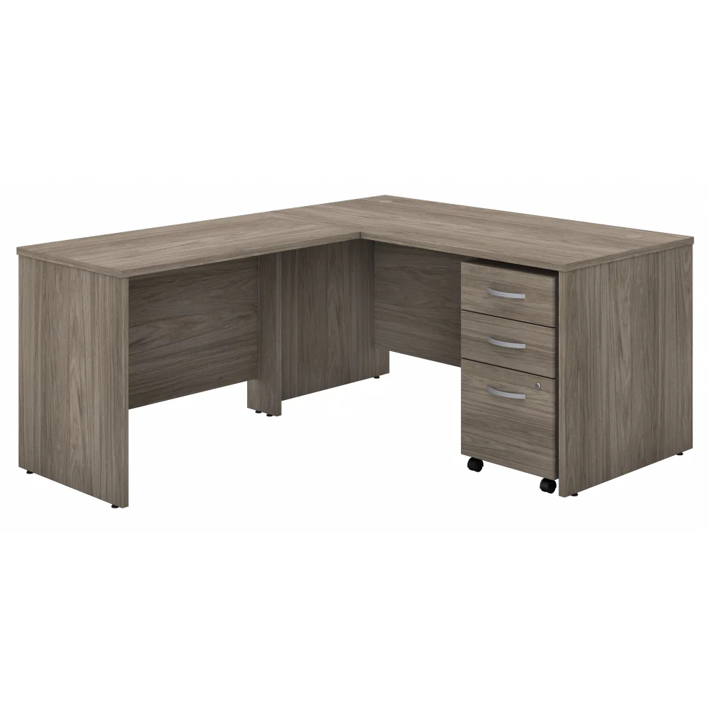 Studio C 60W x 30D L Shaped Desk with Mobile File Cabinet and 42W Return - Image 19