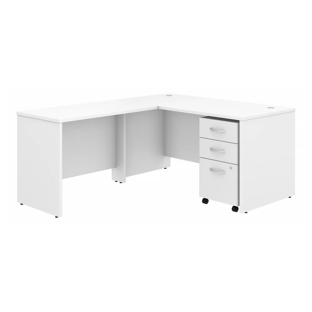 Studio C 60W x 30D L Shaped Desk with Mobile File Cabinet and 42W Return - Image 8