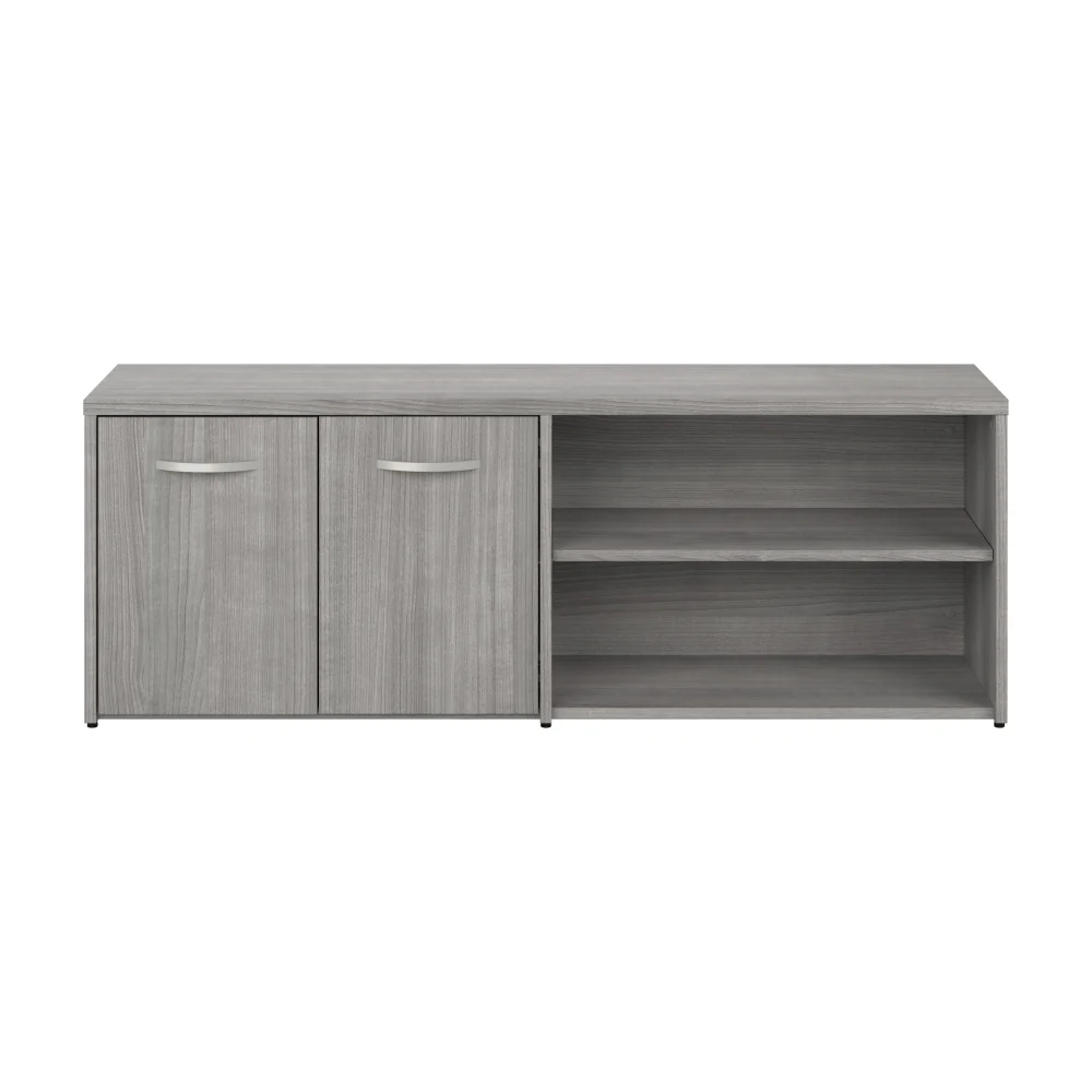 Hybrid Low Storage Cabinet with Doors and Shelves - Image 11
