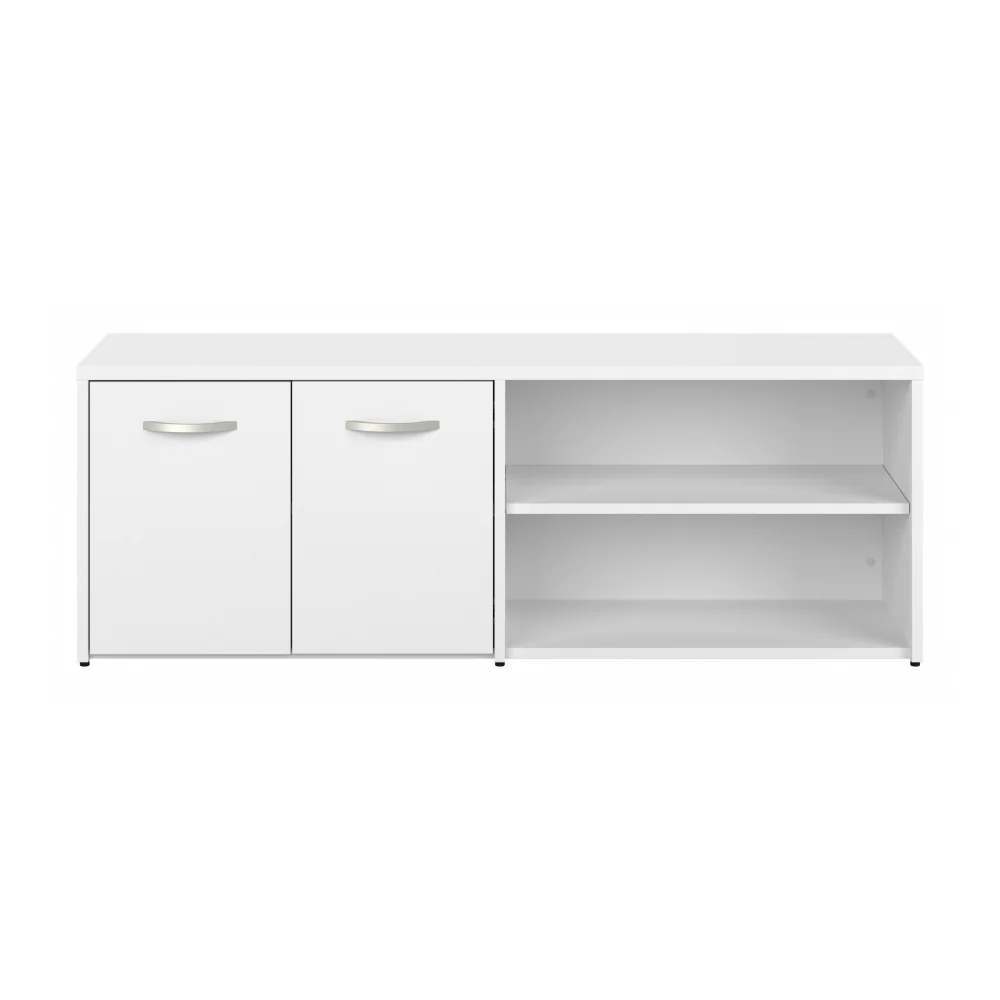 Hybrid Low Storage Cabinet with Doors and Shelves - Image 35