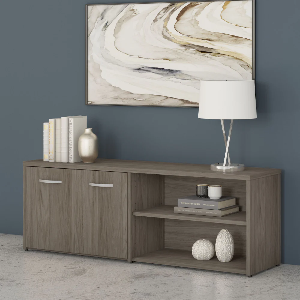 Studio C Low Storage Cabinet with Doors and Shelves - Image 10