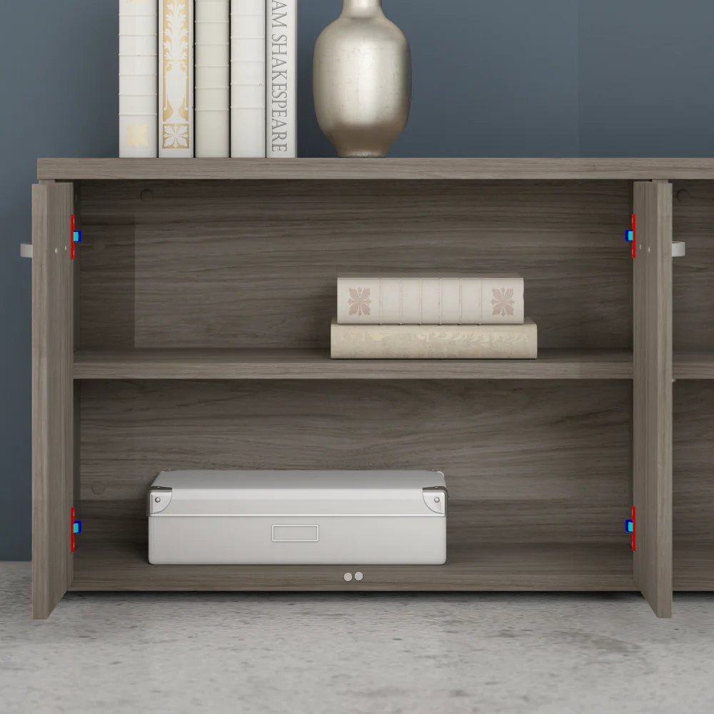 Studio C Low Storage Cabinet with Doors and Shelves - Image 12