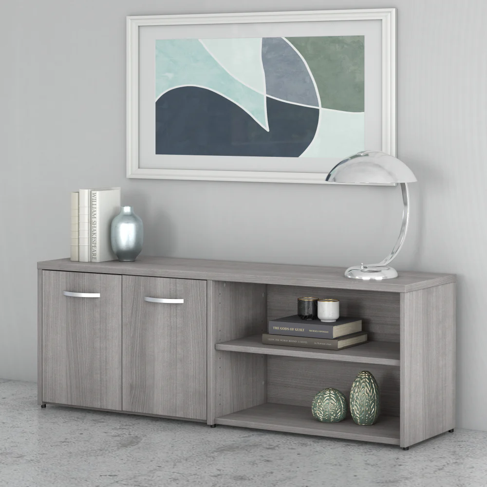 Studio C Low Storage Cabinet with Doors and Shelves - Image 17
