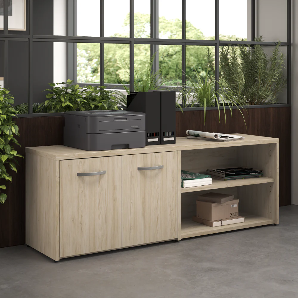 Studio C Low Storage Cabinet with Doors and Shelves - Image 24