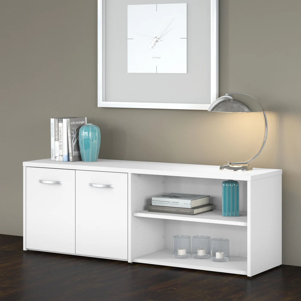 Studio C Low Storage Cabinet with Doors and Shelves - Image 32
