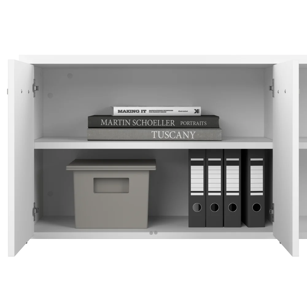 Studio C Low Storage Cabinet with Doors and Shelves - Image 34