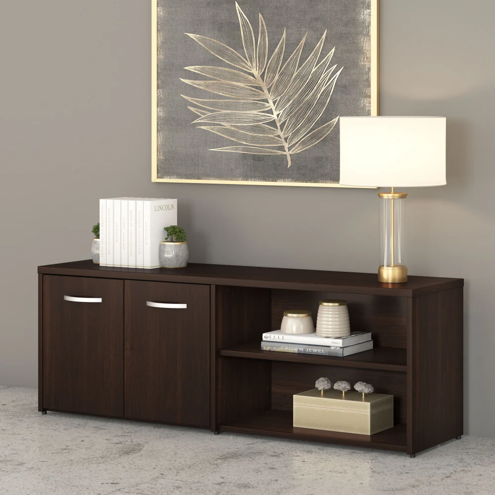 Studio C Low Storage Cabinet with Doors and Shelves - Image 39