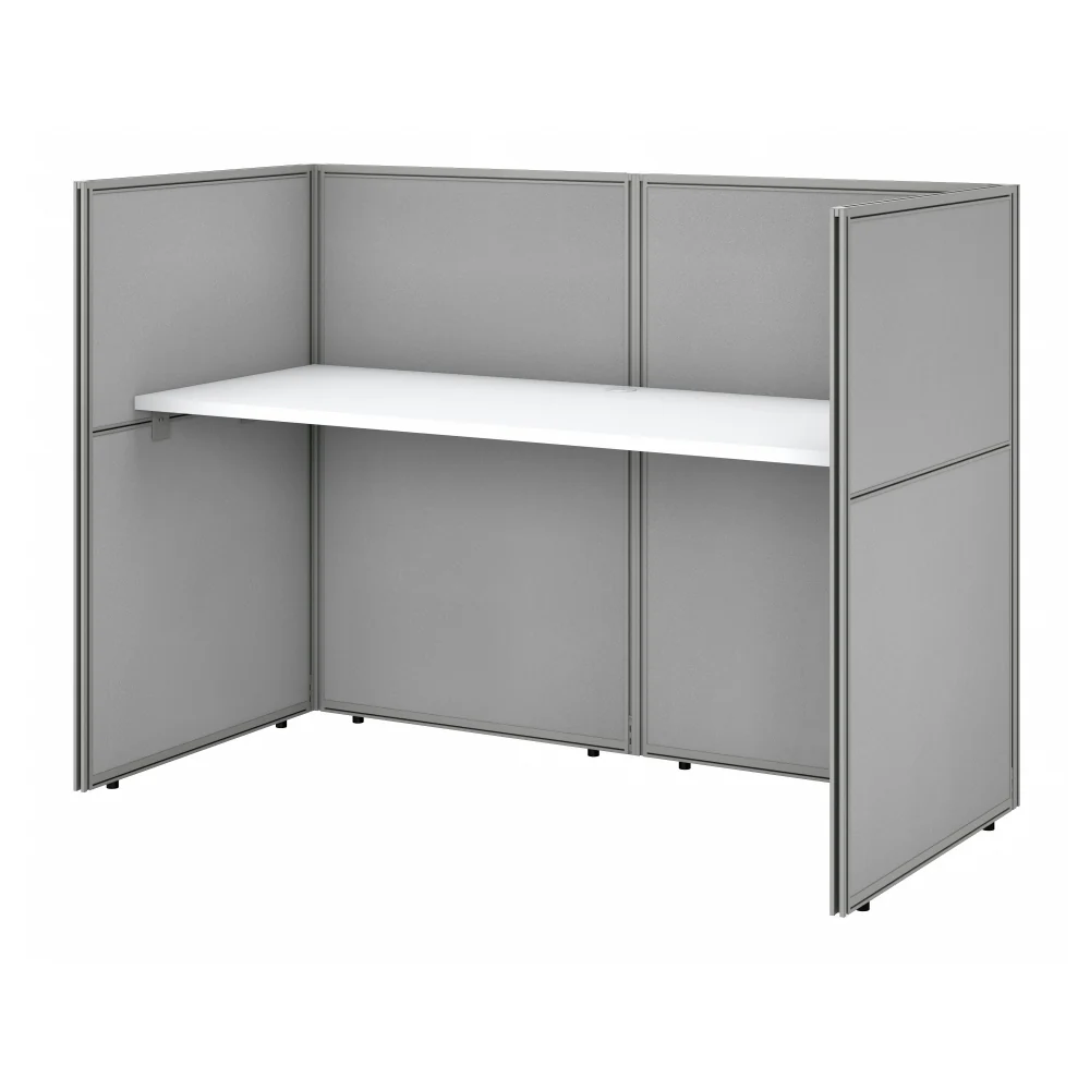 Easy Office 60W Cubicle Desk Workstation with 45H Closed Panels - Image 5