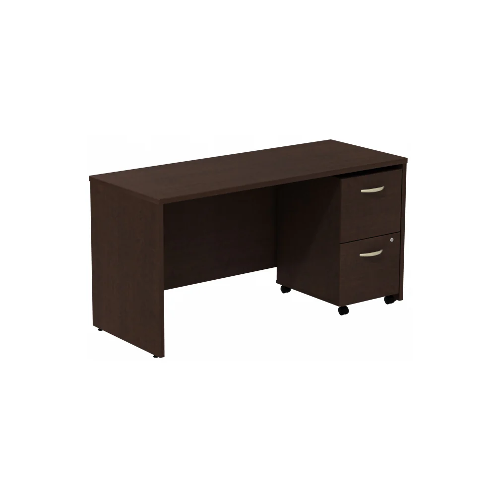 Series C Desk Credenza with 2 Drawer Mobile Pedestal - Image 5