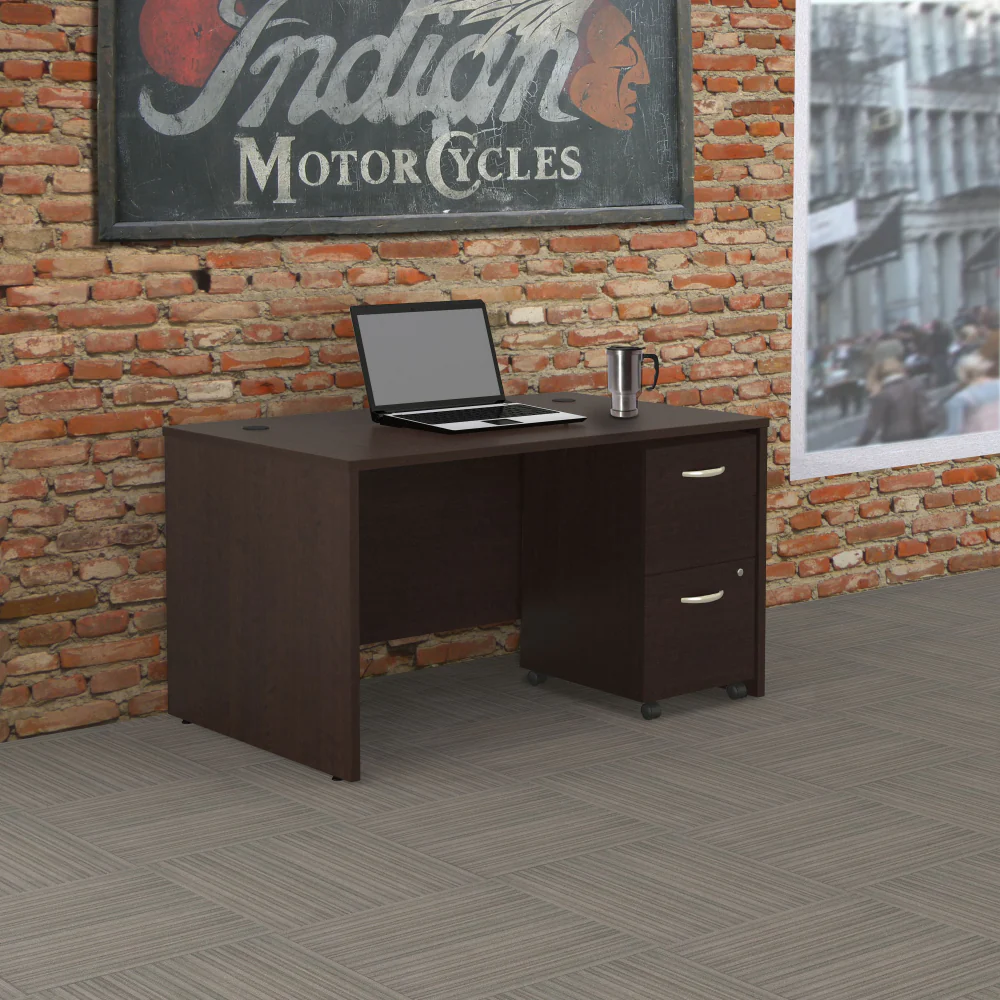 Series C Desk Credenza with 2 Drawer Mobile Pedestal - Image 6