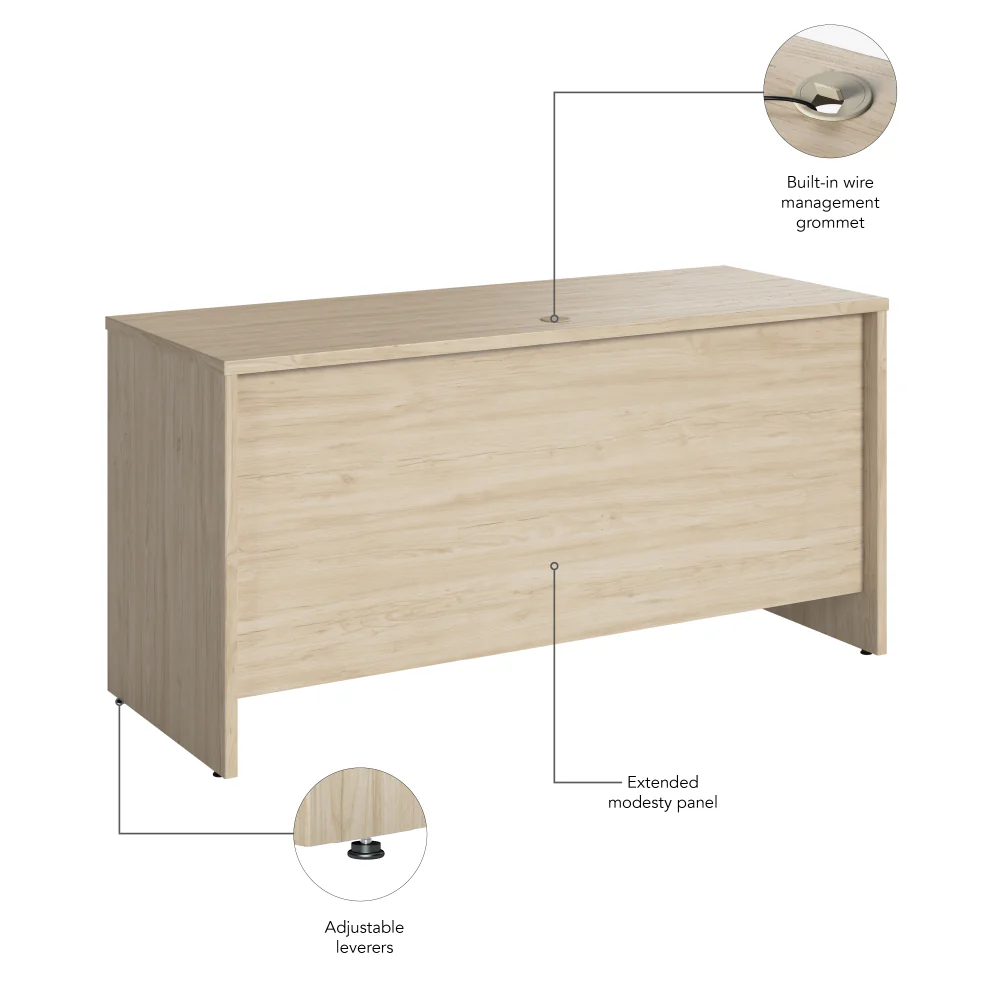 Studio C 60W x 24D Credenza Desk - Image 8