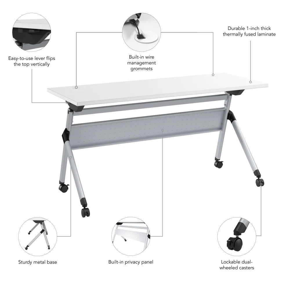 Envision 60W Folding Training Table - Image 6