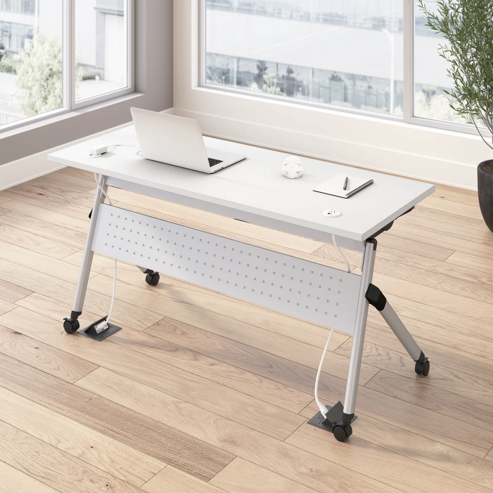 Envision 60W Folding Training Table with Powered Grommets - Image 8