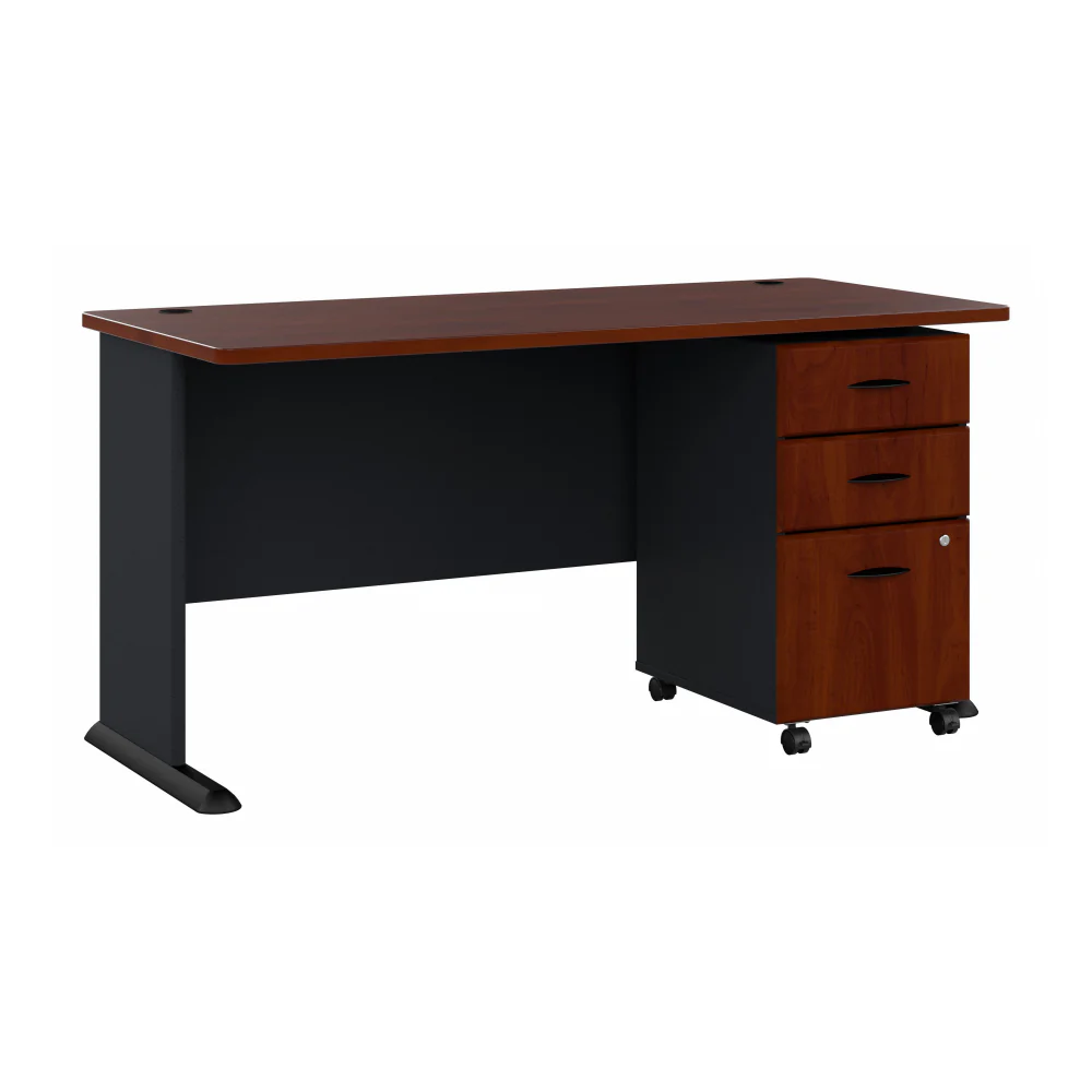 Series A 60W Desk with Mobile File Cabinet - Image 7