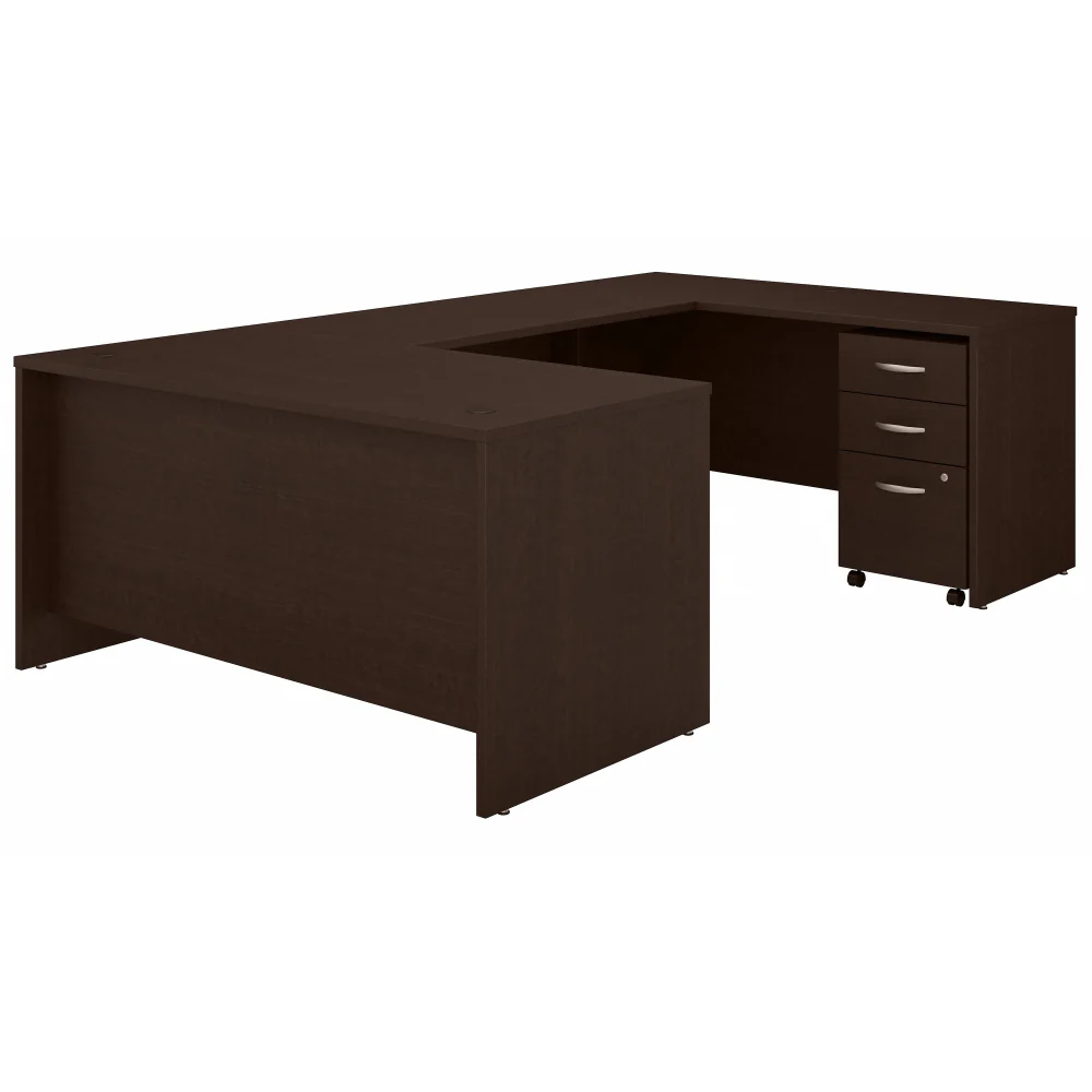 Series C 60W U Shaped Desk with 3 Drawer Mobile File Cabinet - Image 6