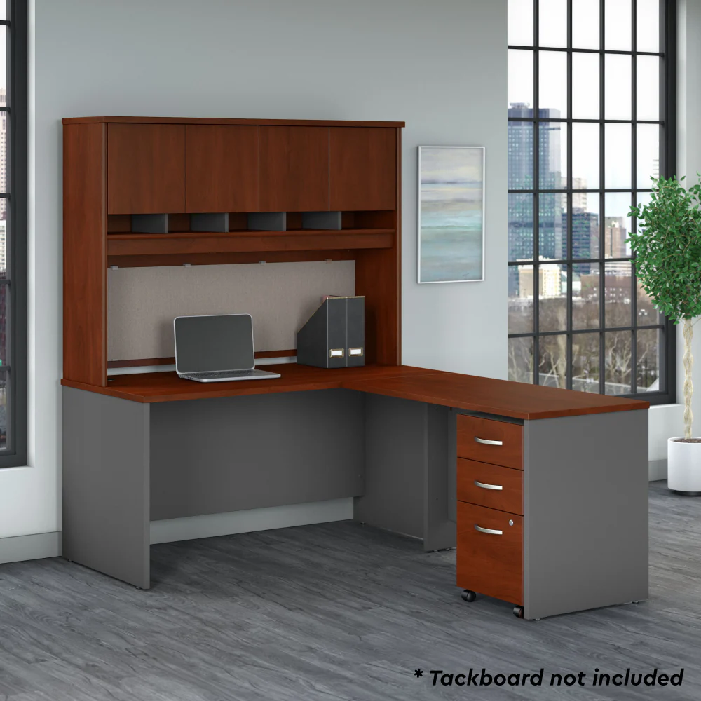 Series C 60W L Shaped Desk with Hutch and Mobile File Cabinet - Image 8