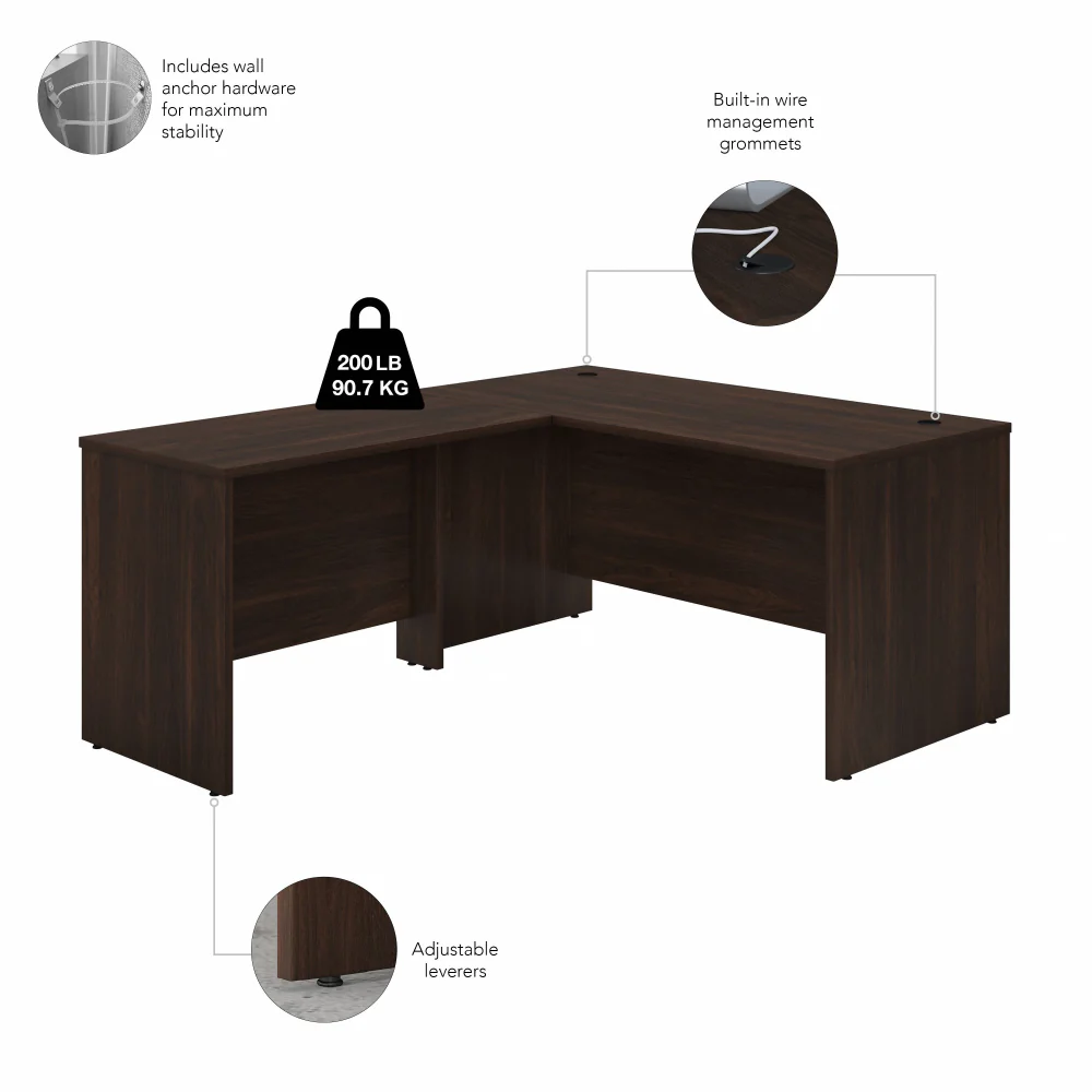 Studio C 60W x 30D L Shaped Desk with 42W Return - Image 24