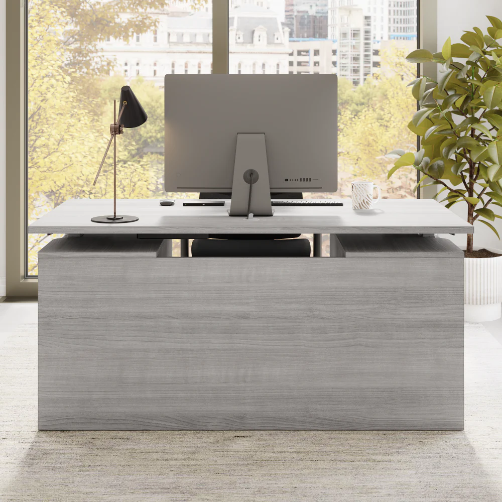 Stratus 60W x 30D Electric Standing Desk with Drawers and Modesty Panel - Image 20
