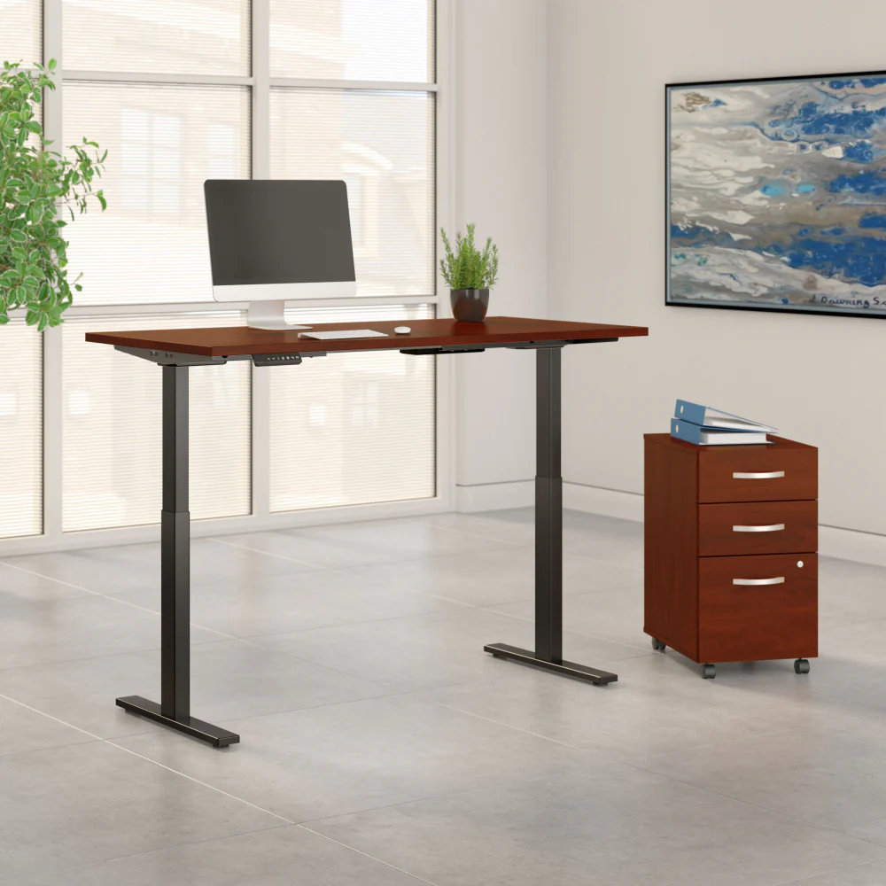 Move 60 Series 60W x 30D Height Adjustable Standing Desk with Storage - Image 7