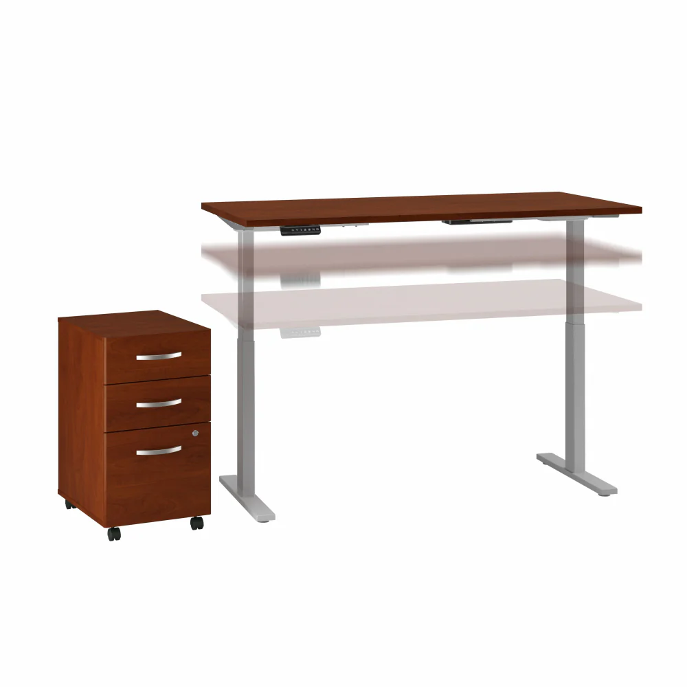 Move 60 Series 60W x 30D Height Adjustable Standing Desk with Storage - Image 6